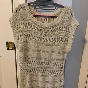 Anne Klein Short Sleeve Knit Sweater